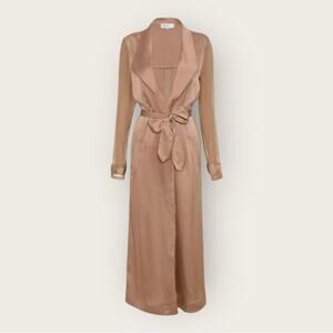 House of CB London | Coryn Trench Coat W/Transparent Sleeves | Camel | XS
